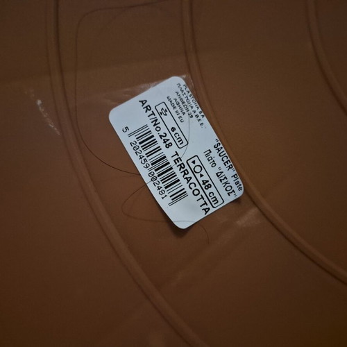 Plastona No.248 Flowerpot Saucer 48cm Terracotta New