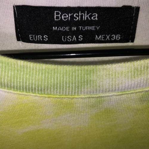 Bershka short sleeve t-shirt Small, green unisex
