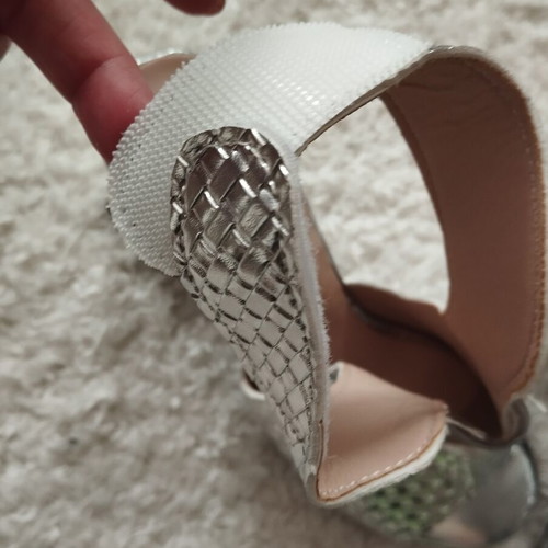 Summer boots new, silver, size 38