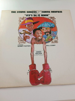 Vinyl record original soundtrack The Staple Singers Lets Do It Again used