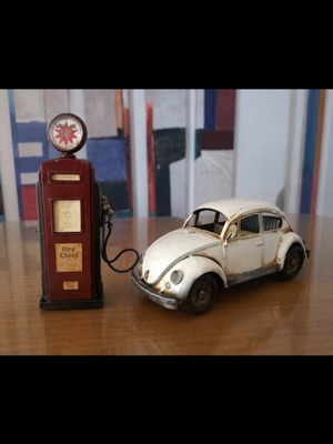 Metal VW Beetle Scarab vintage decorative model like new