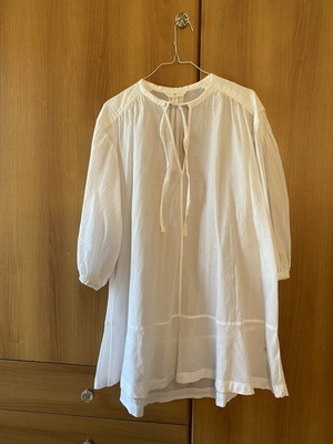 H&M Ημιδιάφανη φαρδιά πουκαμίσα άσπρη, καινούργιο, μέγεθος XS