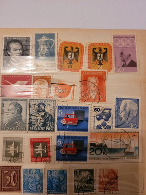 German stamps lot of 23 pieces, 1960
