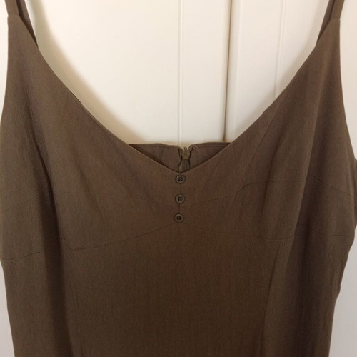 Khaki summer sleeveless midi dress Mark's new, size M