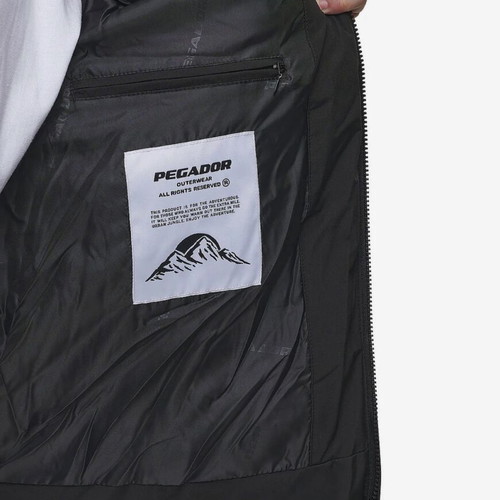 Pegador Solin Puffer Jacket new, men's winter black, M-L oversized