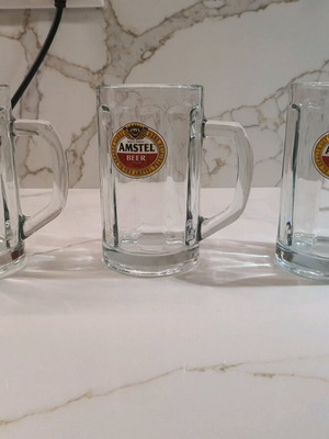 Amstel beer glasses 0.25L like new, set of 3