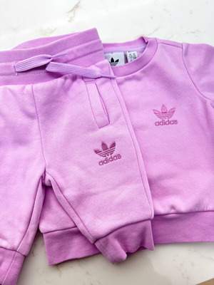 Adidas baby clothing set 0-3 months new with fleece lining