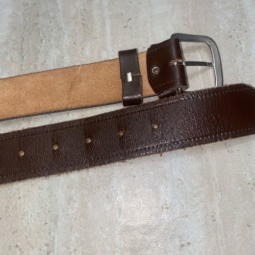 Brown leatherette belt used in excellent condition