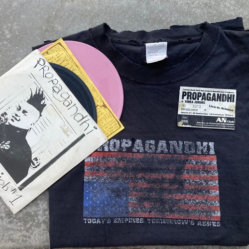 Propagandhi Rare Vintage Bundle: T-Shirt, 7" Vinyl EP & Original Ticket