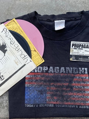 Propagandhi Rare Vintage Bundle: T-Shirt, 7" Vinyl EP & Original Ticket