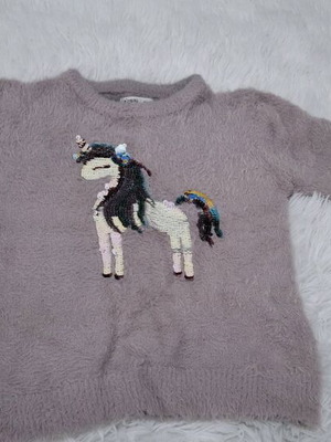 Girls' shirts used, velour, set of 3 pieces