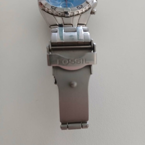 Fossil Blue ch-2383 men's wristwatch used, small scratch