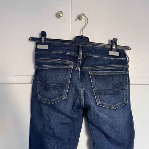Τζιν American Eagle μεταχειρισμένο, καμπάνα, μέγεθος small, μπλε