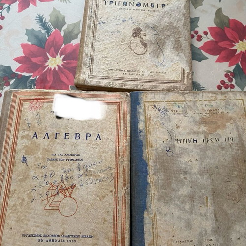 Mathematics books used from 1960s, algebra and trigonometry