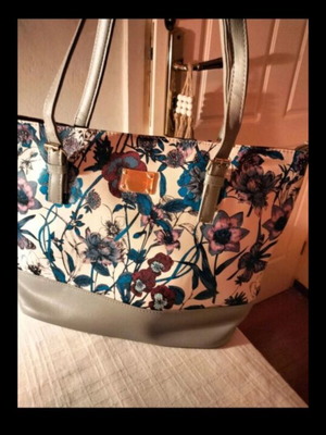 Floral τσάντα ώμου καινούργια, καλοκαιρινή