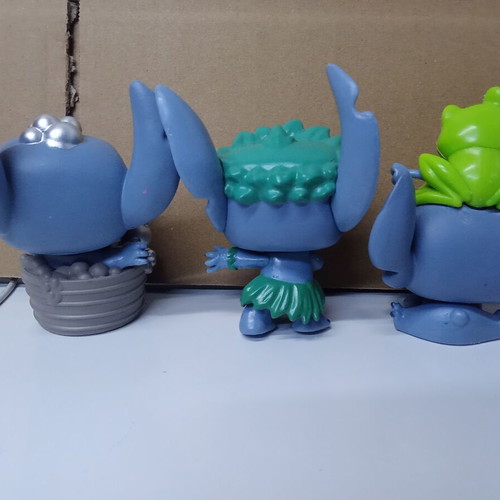 Set of 3 Stitch figures - Lilo & Stitch, unbranded