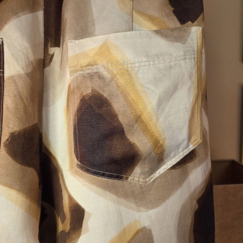 Silk pants Massimo Dutti Limited Edition like new, beige and brown, size L