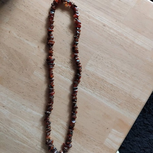 Amber necklace long, like new