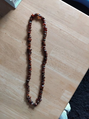 Amber necklace long, like new