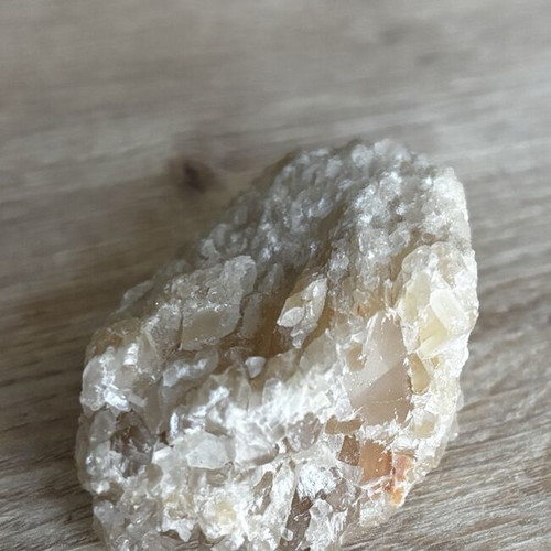 Honey Calcite raw crystal cluster