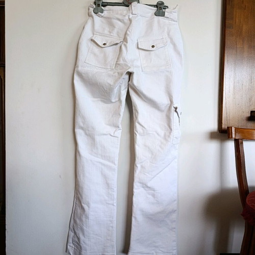 Sisan Vintage Y2K White Cargo Pants Size S Like New