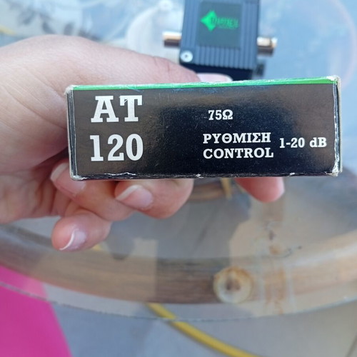 Matel Electronics AT120 Attenuator used, adjustable -20dB signal reducer