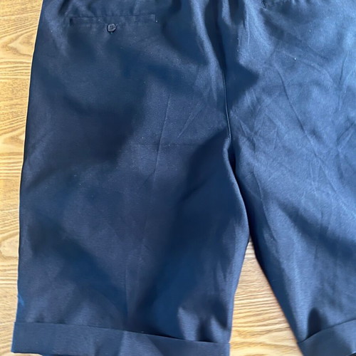 Montique men's black pleated shorts XXL