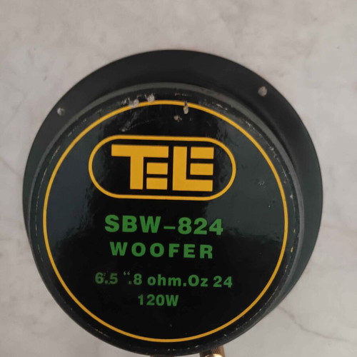 Car speaker Tele 6.5 inch subwoofer 8 ohm 24 oz 120W SBW-824 like new