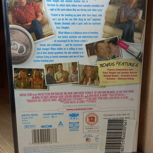 The Break-Up DVD, sealed, English subtitles
