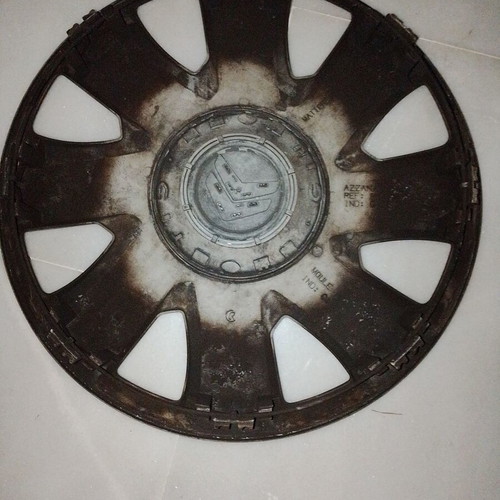 Citroen gray metal hubcap 17 inches used