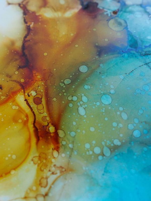 Abstract painting Soap Dream new, handmade