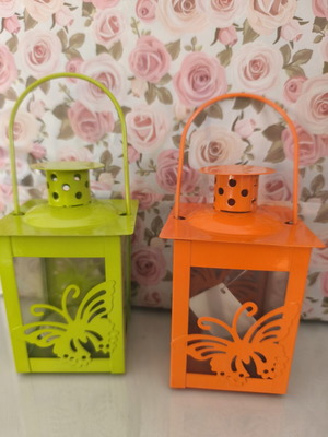Metal Lanterns set new with tags
