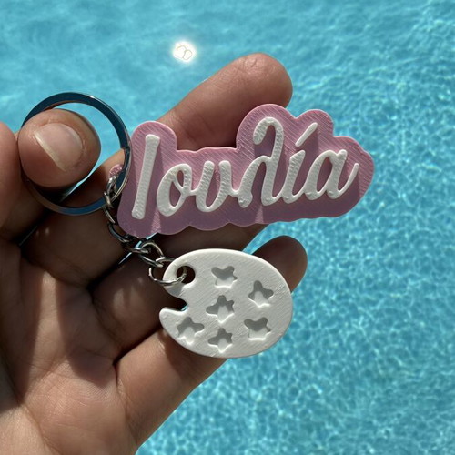 Personalized 3D Printed Name Keychain