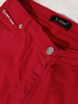 Lynne summer pants S used, red, slightly flared