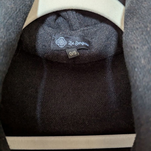 Zoe Stergiou coat like new, brown and black, one size
