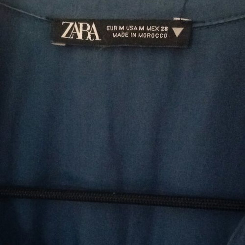 Zara Long Dress Blue Medium Like New