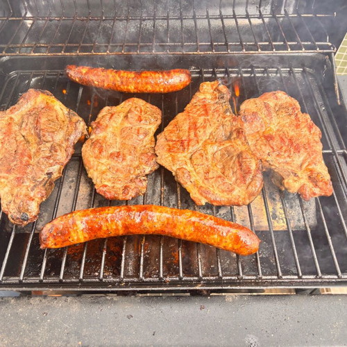 Barbecook gas grill used with burner and gas cylinder