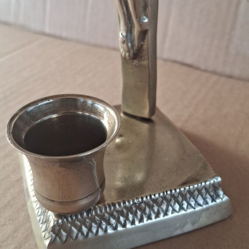 Crucifix Candle Holder like new, 15 cm height