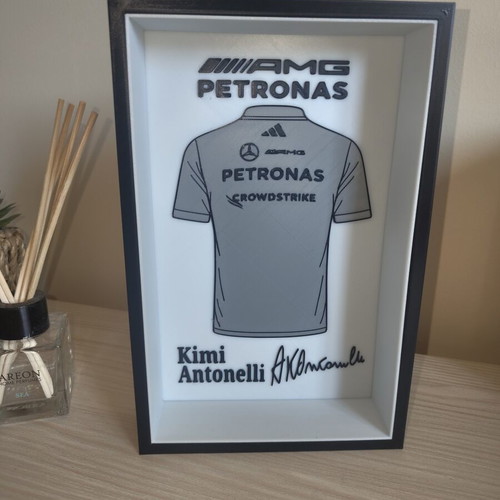 Kimi Antonelli AMG Petronas decorative frame like new 22x14