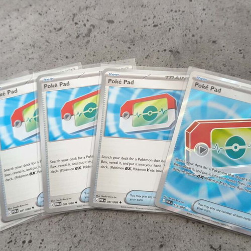 Pokémon TCG Set of 5 Poké Pad Cards with Ultra Rare
