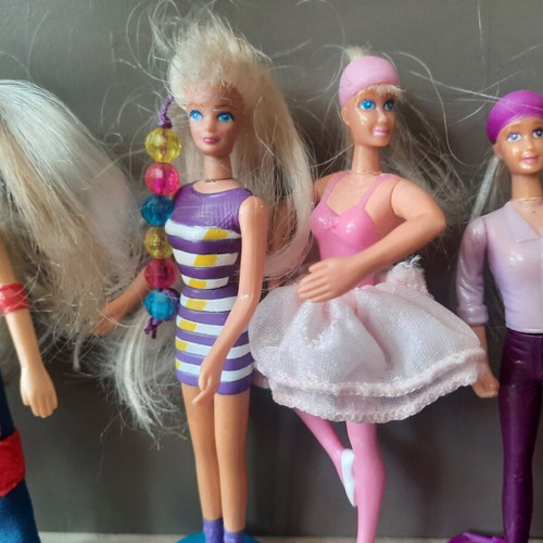 Barbie Retro Lot of 7 Dolls Like New