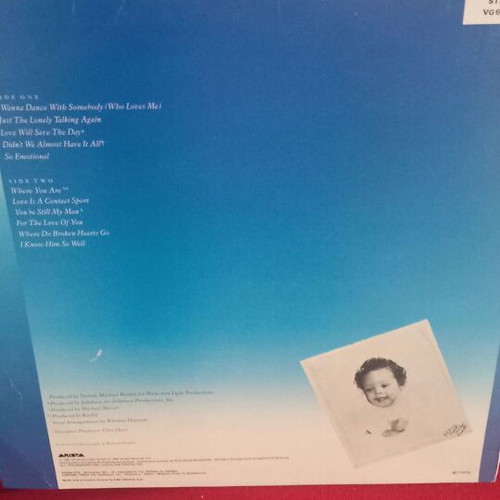 Whitney Houston LP like new, R&B Soul