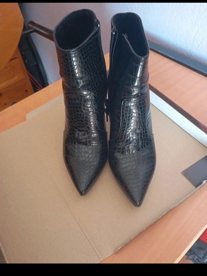 Μποτάκια αστραγάλου Envie Shoes μαύρα σαν καινούργια, μέγεθος 37