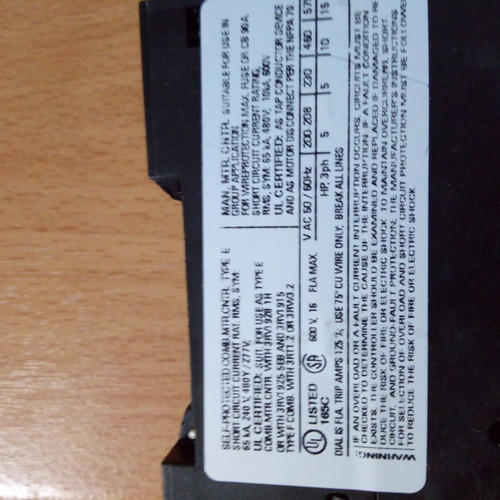 Siemens motor relays and switches used, functional