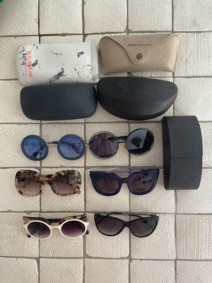 Sunglasses pack of 6 used, Mati-Mati and Versace, multicolor