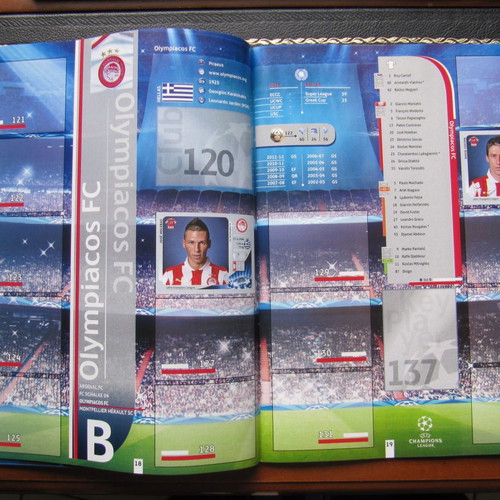 Panini Champions League 2012/13 άλμπουμ μεταχειρισμένο με 63 αυτοκόλλητα
