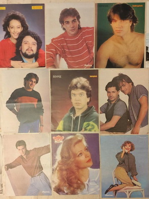Συλλογή αφίσες ηθοποιών δεκαετίας '80 μεταχειρισμένες