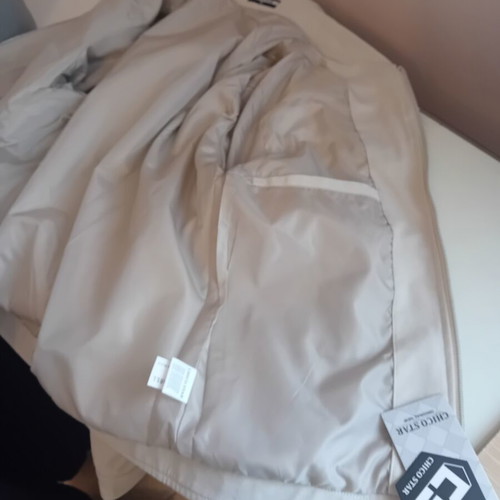 Men's spring jacket, beige and grey