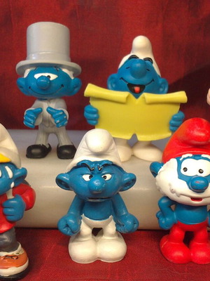 Smurf 7 Schleich Peyo like new