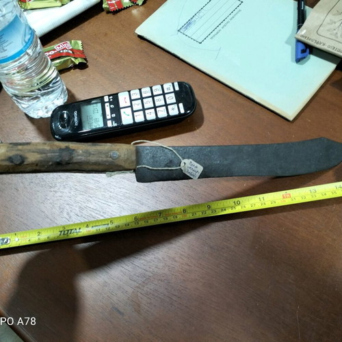 Butcher knife very old with stamps antique